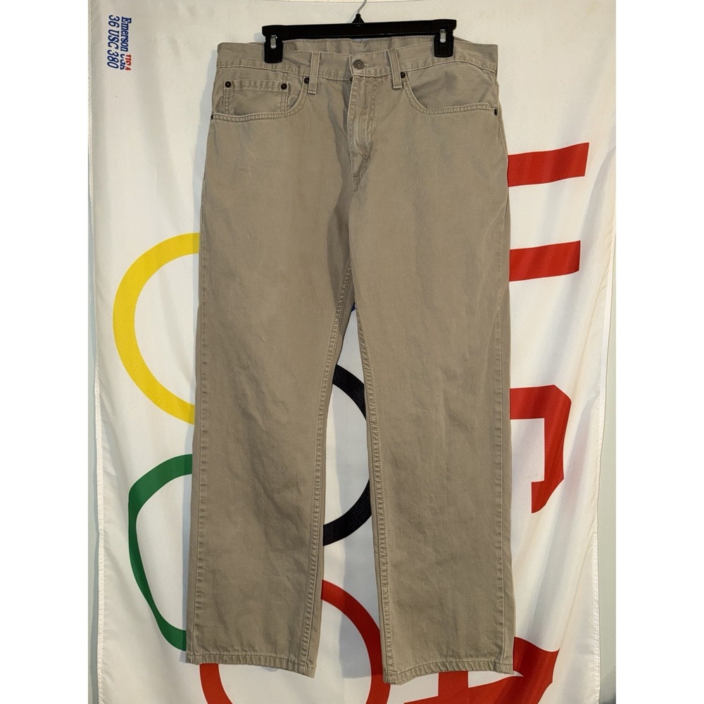 Levi's 559 Pants Mens 34x30 Khaki Beige Casual Twill Chino